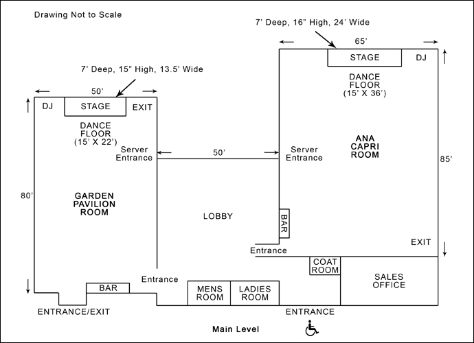 Villa Capri Main Level Floor Plan